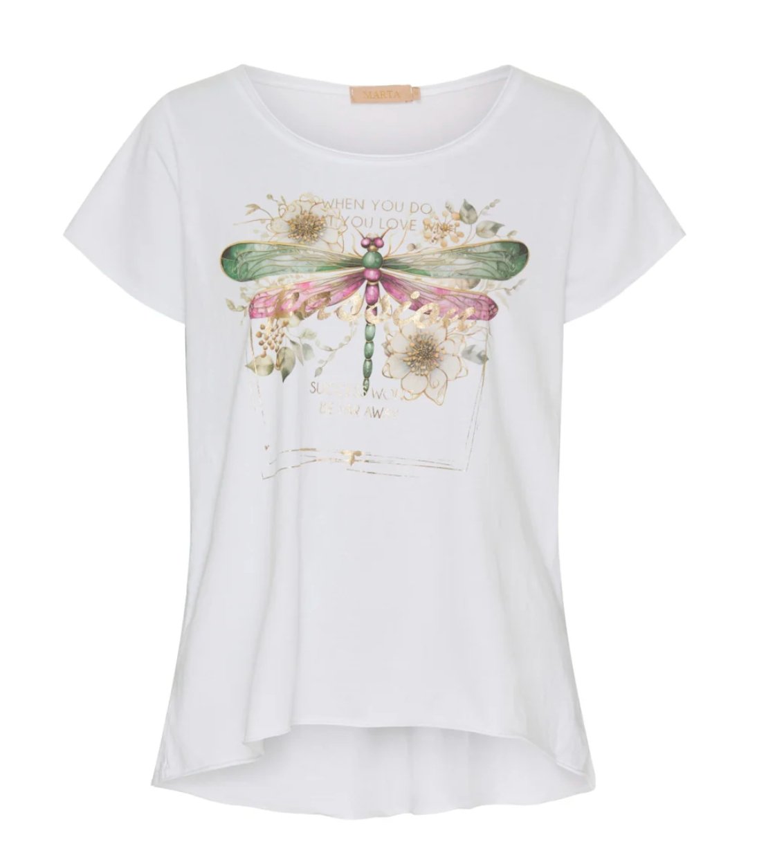 T - shirt Dragonfly - VIAMAJA.DK