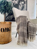 Kleed gerecycled katoen – Bruin / Naturel