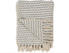 Crèmekleurige/blauw patroon