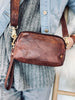 Tas / clutch - RIMA - Mooi Brandy leer