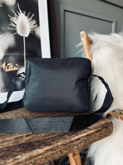 Taske crossbody i sort nylon – Unisex - VIAMAJA.DK