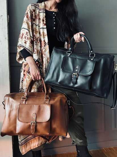 Taske Spencer – Cognac leather - VIAMAJA.DK