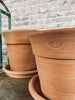 Terracotta set met onderschotels - Brede rand