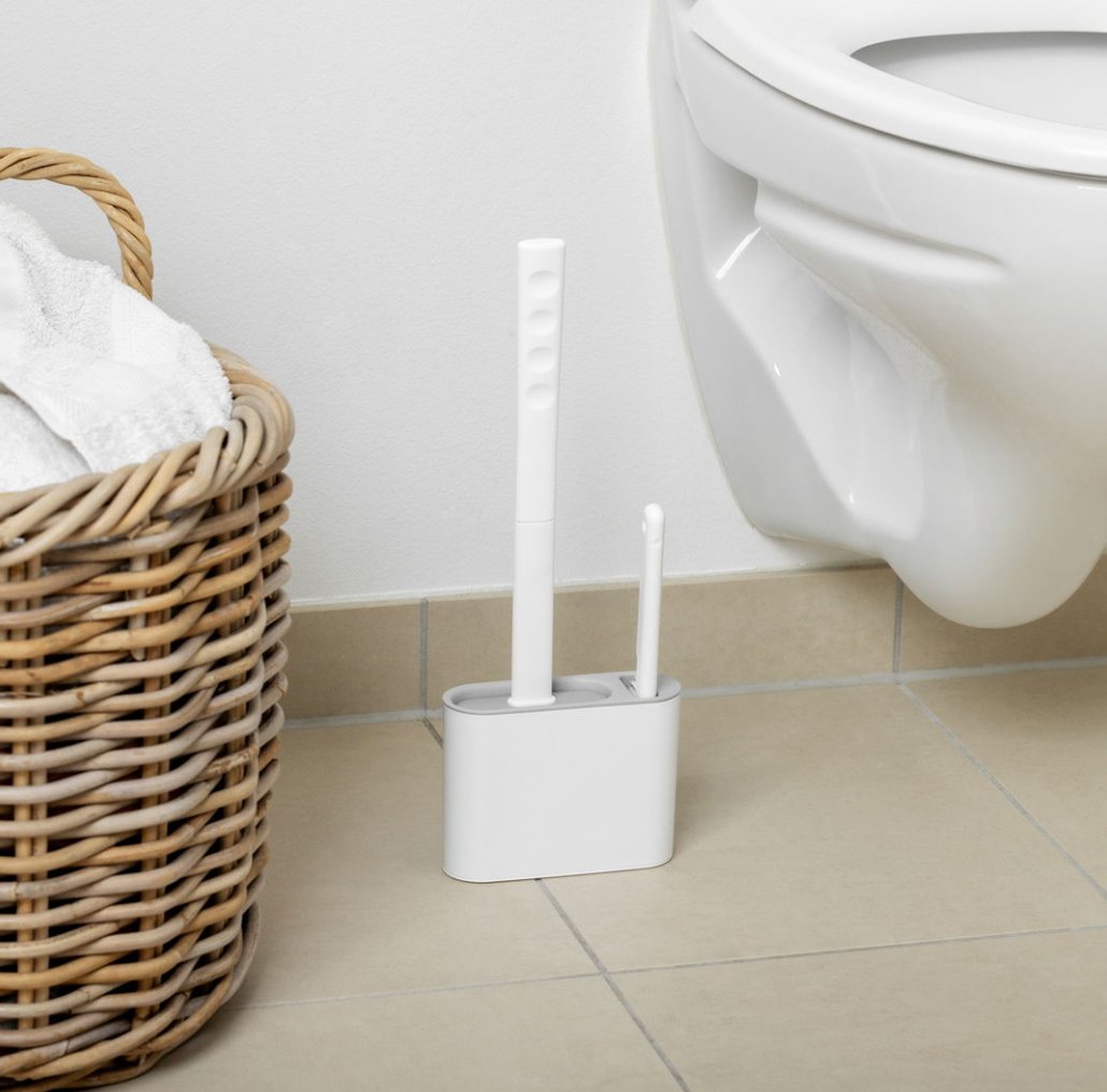 Toiletbørste Silikone sæt med 2 børster - VIAMAJA.DK