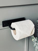 Toiletrolhouder in zwart ijzer