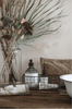 Toilettas van velours - cognac