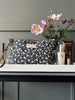 Waterafstotende toilettas - Flower Black