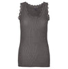 Top met kant - Daily Dark grey