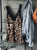 Top met kant – Leopard / beige