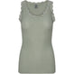 Top med blonde – Lys Army L/XL - VIAMAJA.DK