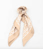 Sjaal – 70×70 Satijn beige