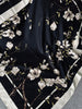 Sjaal – Magnolia black 90×90