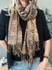 Sjaal Paisley – Goud / Cofee