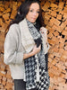 Sjaal – patchwork Black
