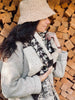 Sjaal - patchwork brown