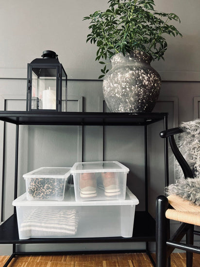 Transparent kasse med låg - Small - VIAMAJA.DK