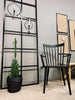 Stoel met spijlen - Zwart Aluminium - SHOWROOMMODEL