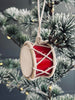 Trommel met leer – Nostalgie Rood 5 cm