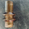 Vaas van amberkleurig glas