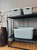 Wasmand in gedempte Groen