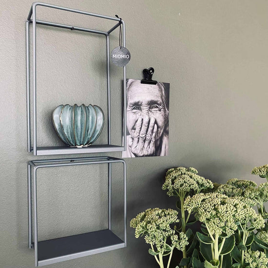 VIAMAJA Cube hylde – Grå – 20x20x10 - VIAMAJA.DK