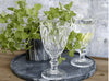 Wijnglas m. diamantfacetten