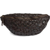 Warsaw bumbag van handgevlochten leer - Dark Brown