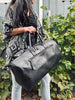 Weekendtas - Black leather