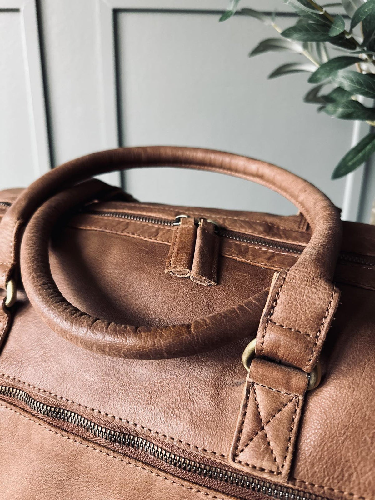 Weekendtaske – Cognac Buffalo - VIAMAJA.DK