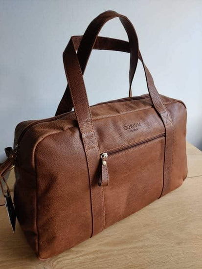 Weekendtaske cognac - Terra - VIAMAJA.DK