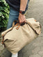 Weekendtaske - WASHED JUTE BEIGE - VIAMAJA.DK