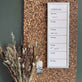Whiteboard ugetavle 20x60 cm - VIAMAJA.DK
