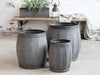 Zinken potten - Set van 3 stuks
