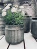 Zinken pot met groeven - Medium